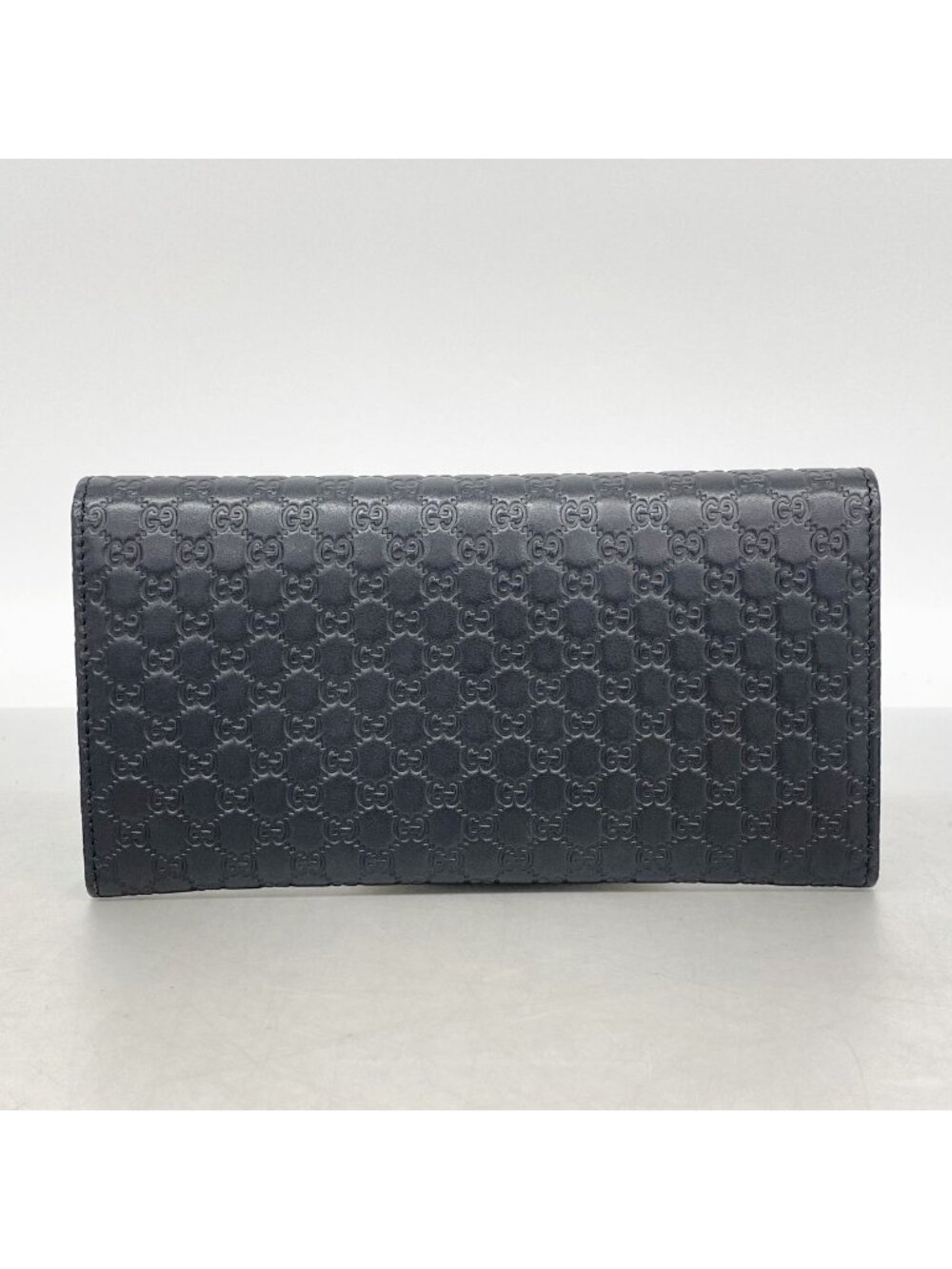 Gucci Wallet Micro Guccissima Leather Black Champagne Gold - Picture 8 of 8